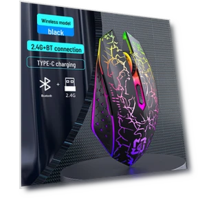 Двухрежимная бесшумная игровая мышь с RGB-подсветкой — Игровые мыши, Computer boost