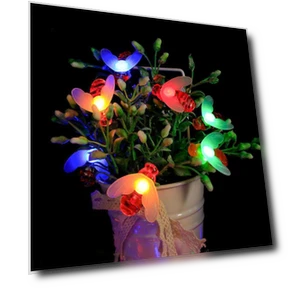 Уличные водонепроницаемые светодиодные гирлянды на солнечных батареях в виде пчел — Гирлянды и светодиодные ленты, AI Supermarket