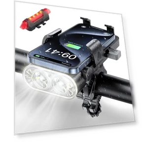 Перезаряжаемый велосипедный фонарь с мощным светодиодом и USB-зарядкой — Фары для велосипедов, Sunly