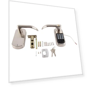 Умный дверной замок с отпечатком пальца и паролем — С ключом, Intelligent Living Hall