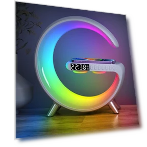 3-в-1 Bluetooth-динамик, будильник, беспроводное зарядное устройство — Будильники, Melsya