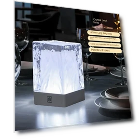 Хрустальная настольная лампа для спальни — Настольные лампы, Your Warm Home