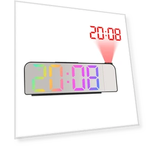 Настольные светодиодные цифровые умные будильники с температурой — Будильники и часы, Factory Discount Outlet