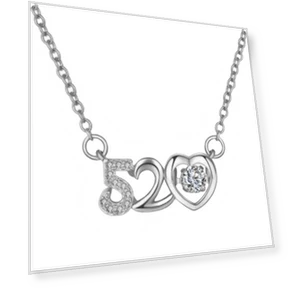 Ожерелье с подвеской Qixi Small Smart 520 — Умные украшения, FOXANRY Jewelry