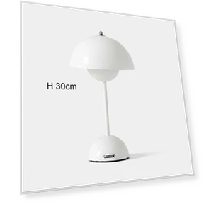 Современный грибной бутон цветка перезаряжаемые светодиодные настольные лампы — Настольные лампы, Cosy Homes