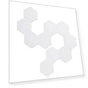 10 шт. BT Connected RGB Hexagon Light Ambient Lamp — Аксессуары для освещения, TOMTOP JMS