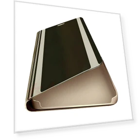 Умный кожаный откидной зеркальный чехол с прозрачным обзором — Чехлы-книжки, Shredded cabbage