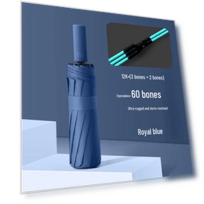 Большой автоматический зонт с тремя сложениями — Зонты, AI Supermarket