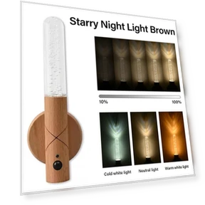 Светодиодный деревянный сенсорный ночник с датчиком движения — Ночники, HIMO Group