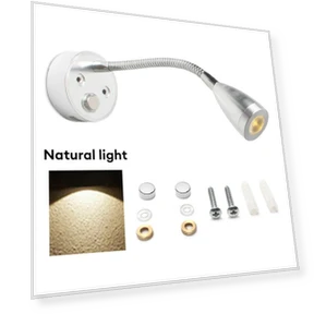 Светодиодная лампа для чтения с регулируемой яркостью — Подсветка для чтения, GYROBALL