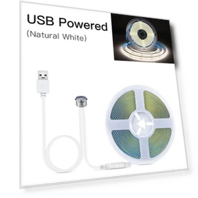 Сенсорный датчик с регулируемой яркостью COB светодиодная лента USB — LED ленты, 888 Auto Parts Town