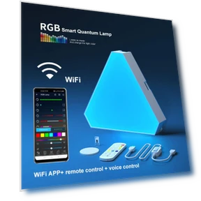 Светодиодная треугольная квантовая лампа RGB — Оригинальные светильники, Build My Home