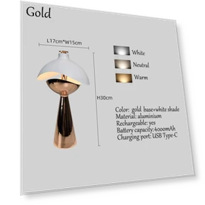 Беспроводная настольная лампа с регулировкой яркости — Настольные лампы, Chic Home