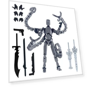 3D-печатная фигурка робота с аксессуарами — Куклы и фигурки, Schoolyard