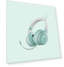 Игровые наушники Cat Ear Bluetooth — Накладные наушники, SmartGears