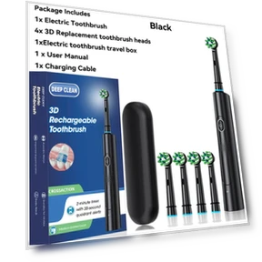 Электрическая зубная щетка с вращающейся 3D-головкой — Сменные насадки для зубных щеток, Chic Interiors