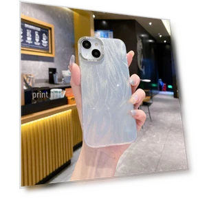 Твердый корпус: Весенне-летний дизайн пряжи из перьев с гальваническим каркасом — Аксессуары для телефонов, AI Supermarket