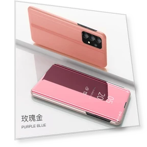 Роскошный кожаный чехол с умным зеркалом и магнитной откидной крышкой — Аксессуары для телефонов, hengbo-Cases