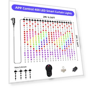 Умные гирлянды для оконных занавесок RGB — Гирлянды для дома, Modern Home Furnishing