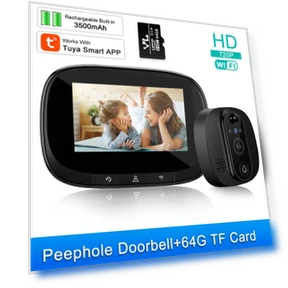 Умный Wi-Fi дверной звонок с камерой — Домашние системы безопасности, Jakemy