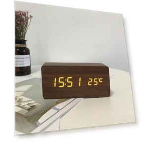 Квадратные светодиодные умные будильники — Часы, Daily necessities-V