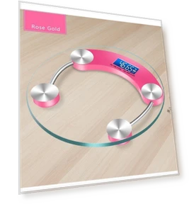 Прозрачные круглые цифровые весы для тела — Весы для контроля веса, Essager Electronic