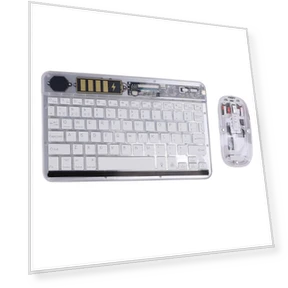 Ультратонкая беспроводная клавиатура и мышь с RGB-подсветкой — Клавиатуры, OutsideWorld