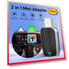 2 в 1 беспроводной Carplay AI Box Android Auto Plug And Play — Автомагнитолы, Xixi Global Purchasing