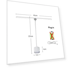 Светодиодная настольная лампа с двумя головками и зажимом — Книжные лампы, Dream Garage