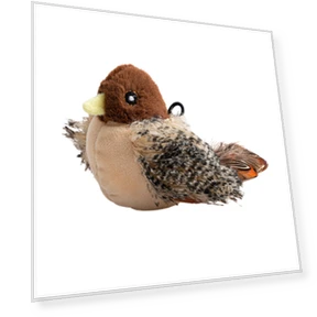 Реалистичная плюшевая игрушка со звуком птицы для кошек — Игрушки для питомцев, Three Body