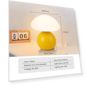 Скандинавская светодиодная сенсорная настольная лампа — Настольные лампы, Cosy Homes