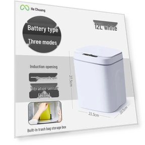 Умная индукционная водонепроницаемая мусорная корзина для ванной — Мусорные корзины, TrendVibeCN