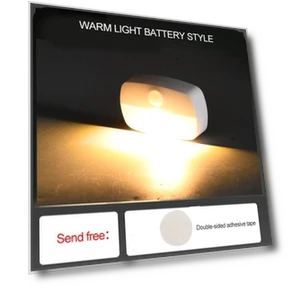 Умный датчик движения светодиодный ночник лампа на батарейках для туалета — Ночники, MIT