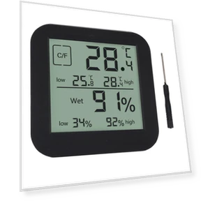 Термометр Гигрометр Таймер с двусторонним ЖК-дисплеем — Гигрометры, CosyHome