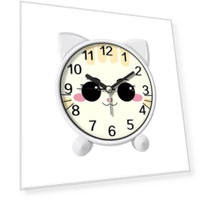 Мультяшный лисий будильник — Часы, Window glass film