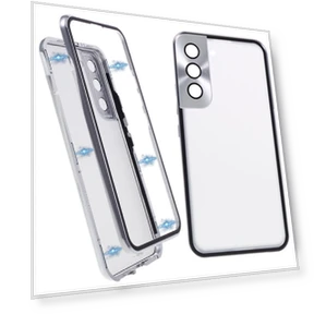 Двустороннее закаленное стекло для телефона с магнитной металлической рамкой — Аксессуары для телефонов, Smartwatch 2025