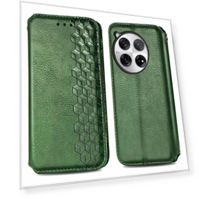 Чехол из ПУ кожи с ромбовидным оттиском и подставкой — Аксессуары для телефонов, Smartwatch 2025