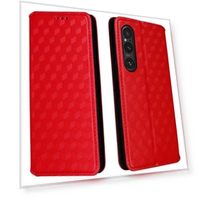 Чехол с ромбовидным узором и магнитной застежкой — Чехлы-книжки, Smartwatch 2025