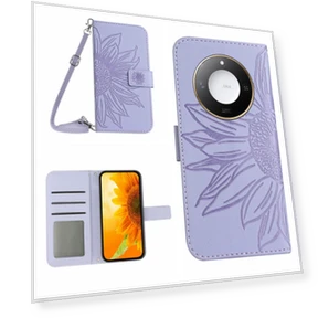 Чехол для смартфона с длинным ремешком и тиснением подсолнуха — Чехлы для умных часов, Samrtwatch Bands Straps