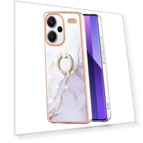 Чехол с кольцом и подставкой, мраморный узор, электропокрытие — Аксессуары для телефонов, Smartwatch 2025