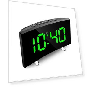 Электронные часы с изогнутой поверхностью — Браслеты и клипсы, Dulcet