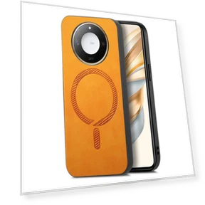 Чехол для Honor X60 5G с кожаной спинкой и совместимостью с MagSafe — Базовые чехлы, Smartwatch 2025