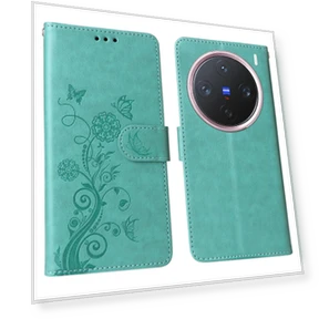 Кожаный чехол с цветочным принтом и подставкой — Базовые чехлы, Smartwatch 2025