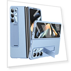 Чехол с текстурированной кожей и подставкой — Аксессуары для телефонов, Smartwatch 2025