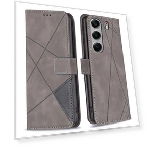 Чехол-кошелек с подставкой и геометрическим принтом — Аксессуары для телефонов, BINFEN COLOR