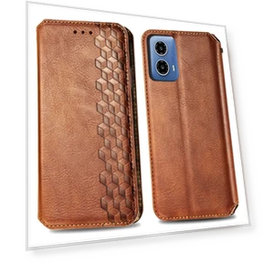 Чехол из искусственной кожи с узором в виде ромба и подставкой — Чехлы-книжки, Smartwatch 2025