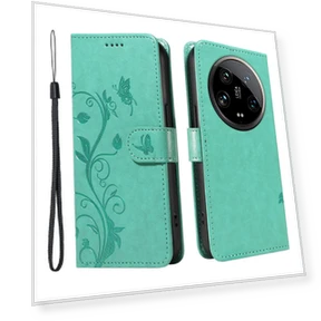 Чехол из искусственной кожи с цветочным узором и ремешком — Аксессуары для телефонов, Smartwatch 2025