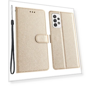 Чехол-кошелек с горизонтальной подставкой и шелковой текстурой — Чехлы-книжки, Smartwatch 2025