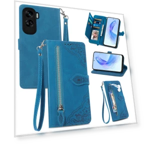 Чехол-кошелек с ремешком и цветочным принтом — Базовые чехлы, Smartwatch 2025