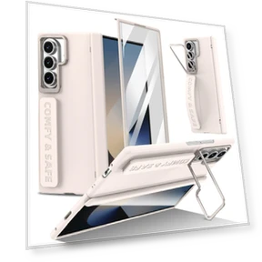 Чехол с подставкой и защитой петли для Samsung Galaxy Z Fold7 5G — Защитные стекла, Smartwatch 2025